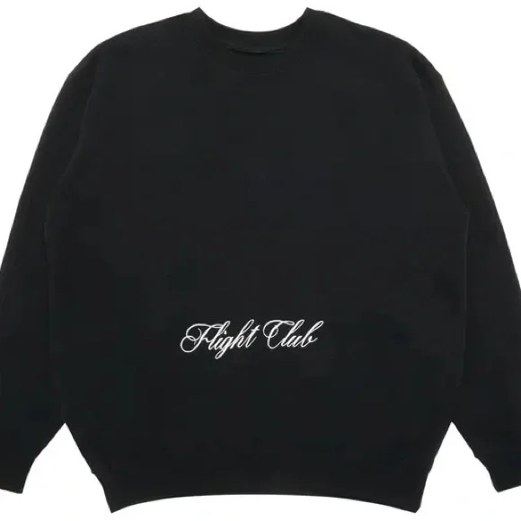 “Flight Club” Black Sweat Suit Lounge Set - Picture 1 of 6